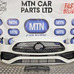 Complete Front Bumper For Mercedes C Class W206 Amg Line 22-25 Pearl White