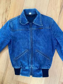Vintage Wrangler 1970s denim bomber jacket Medium