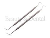 2x Dental Hygienist Examination Probe 6 Double Ended Endodontic Dentist Pick Tools