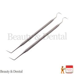 2x Dental Hygienist Examination Probe 6 Double Ended Endodontic Dentist Pick Tools