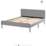 Ike Slattum Grey Double Bed Fram Image 2