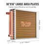 16"x 16"/40.6 x 40.6 cm Heat Exchanger Water to Air 3-Row 3/8"/ 1 cm Copper Ports 193 Fins Image 4