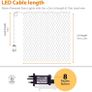 Christmas Lights 320 LED 3 x 2m Fairy Net Lights Indoor Outdoor Tree Lights String Lights Outside Lights with Timer for Xmas Garden Window Party Multicoloured Decorations | Mains Powered Image 4