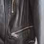 All Saints Unisex Genuine Leather Biker Jacket Image 7
