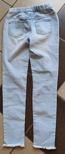 As New - Age 10 Years - A Lovely Pair of Faded Denim Jeggings - Excellent Condition  - Read Carefully