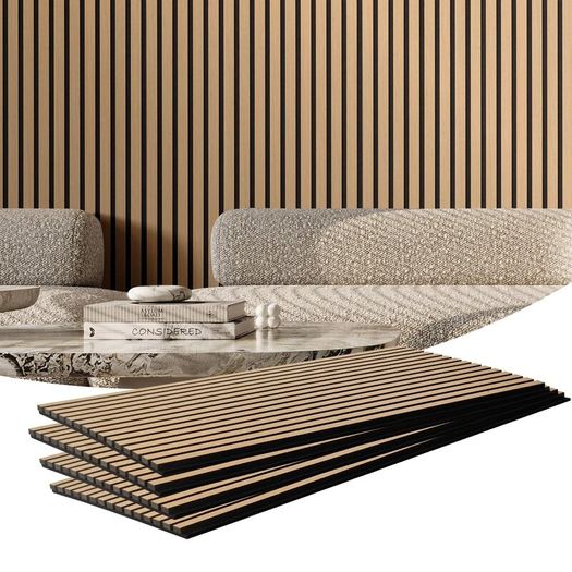 Light Oak Wall Panels Acoustic 4pcs (30.6Sq FT)