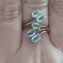 925 Sterling Silver Ring with Blue Topaz. Image 8