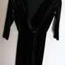Green Velvet knee length dress M Image 10