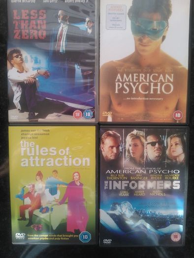 Brett Easton Ellis Dvd Movie Collection