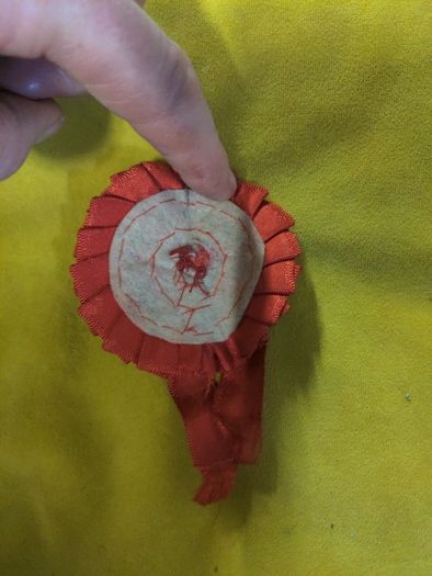 Small Vintage Confirmation Rosette