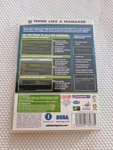Football Manager 2007 Pc Mac Cd Rom  Games Original
