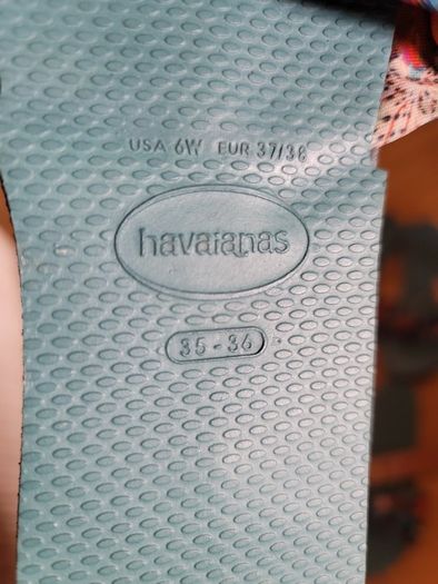 Saint Tropez Havaianas Flip Flops in Blue Floral Print
