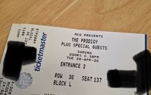 2x tickets for prodigy tonight!!!!