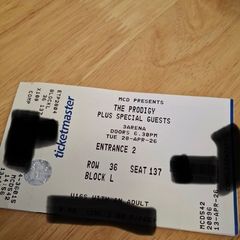 2x tickets for prodigy tonight!!!!