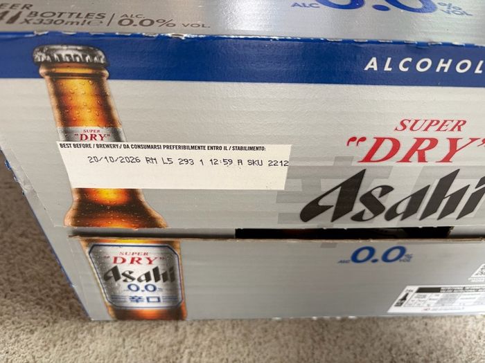 Asahi 0.0 Beer (24 bottles x 330ml)