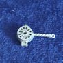 Vintage Sterling Silver Bed Warmer  Pendant Opens to Pair of Legs. Image 5