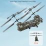 Helicopter, 2.4GHz Military Remote Control Helicopter, 3.5 Channel RC Airplane for Kid, 20 Mins Flight Time, One-Key Takeoff/Landing & LED Lights, Flying Plane Toys for Kids Ages 8 and up Image 3