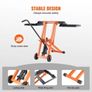 Lawn Mower Lift with Hydraulic Jack, 500 Lbs Weight Capacity, Solid Carbon Steel Lawn Mower Lift, Adjustable Movable Lawn Lifter for Riding Tractors Image 5