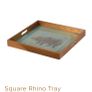 Gilt tray featuring rhino Image 2