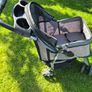 Trixie Grey Dog Buggy Stroller (Quick-Fold, Max 11kg) Image 2
