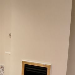 marble under fireplace
