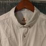 Mens Next pure white, cotton long sleeve shirt. Like new. Image 6
