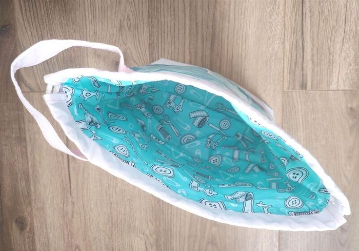 Handmade project bag for knitters and crocheters