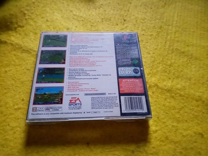 PGA tour 97 PlayStation 1 Ps1 PlayStation 2 ps2 games Original Pal version