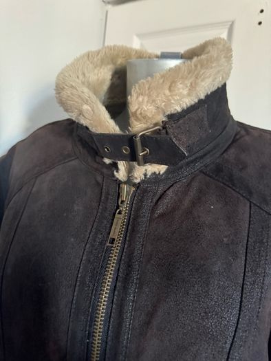 Men's River Island genuine leather winter jacket size L