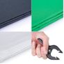 44335 2 x 3m Stand + 1.8x2.8m Muslin Black, White, Green Background Image 5