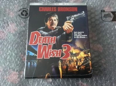 Death Wish 3 Sealed  4K Dolby Vision Slipcover Charles Bronson