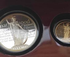 Gold coin silver Duble set 100th Anniversary