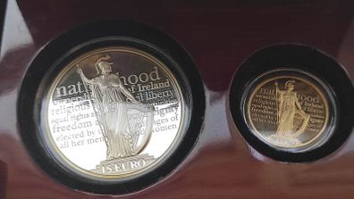 Gold coin silver Duble set 100th Anniversary