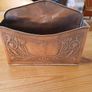 Vintage Handmade Copper Letter Holder Arts and Crafts Style Late 1950s Image 8