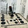 Adjustable Weight Bench Weights Dumbbells Barbell Image 3