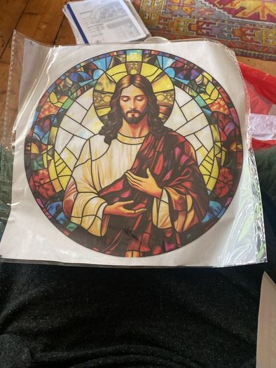 Jesus shower curtain & decal