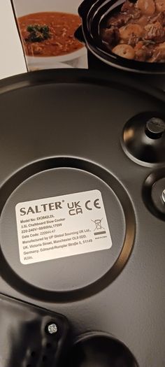 Salter Slow Cooker 3.5 litre with a chalkboard finish