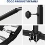 40''/48'' Foldable Fitness Trampoline - Max Load 400lbs / 450lbs, Rebounder with Adjustable Foam Handle Indoor/Outdoor Fitness Body Exercise Image 5