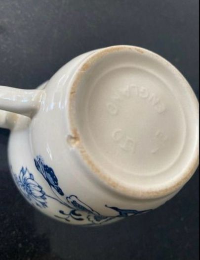 Fabulous Blue onion Ironstone  19 piece tea set