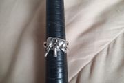 unique vintage sterling silver elephant ring