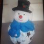 Christmas Snowman Tea Light Holder .. Will Include a Tealight Image 3