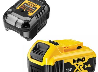 Dewalt DCB184 18V XR 5.0Ah Li-Ion Battery + DCB1102 Charger Set