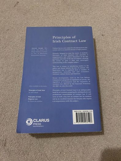Principles of Irish Contract Law
