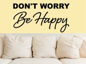 Don't worry be happy WALL STICKERS