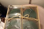 Luxury Green flock christmas baubles