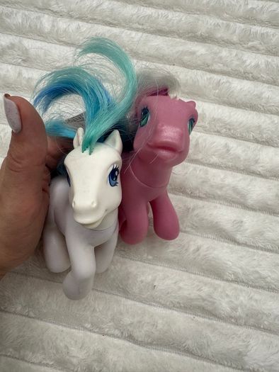 MLP My Little Pony G3 Crystal Lace Friendship Ball and Periwinkle Jewel Pony 2003 Dirty Used Cut Hair Please see pictures