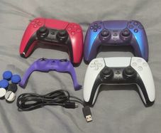 PS5 controllers and charger