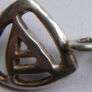 Vintage 925 Sterling Silver AA Link bracelet with Triangular Design Image 4