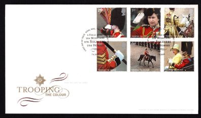 2005 Great Britain Trooping the Colour Commemorative Stamps Addressed First Day Cover (FDC)