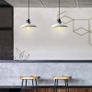 Glighone Pendant Light White Ceiling Light Hanging Lamp E27 Retro Vintage Pendant Light for Bedroom Living Room Dining Table Kitchen Lamp Suspension Image 4